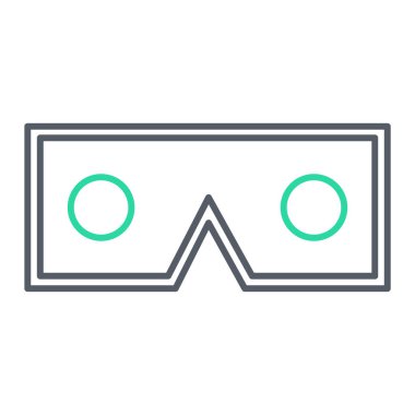 gözlük ikonu vektör illüstrasyonu