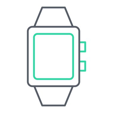 İzleme vektörü illüstrasyonlu akıllı twatch