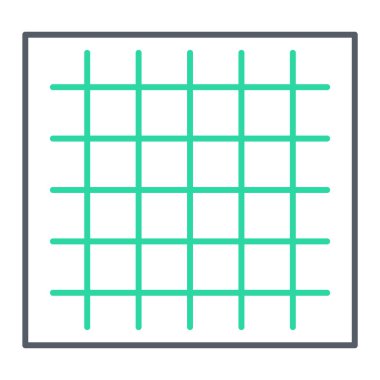 ızgara grafik simgesi. Web tasarımı için futbol topu vektör simgelerinin basit çizimi