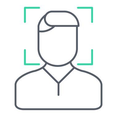 Man vektör simgesi modern basit illüstrasyon