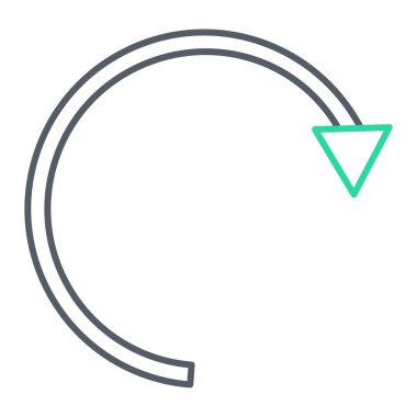 ok simgesi vektör illüstrasyonu