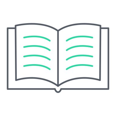 kitap simgesi vektör illüstrasyonu