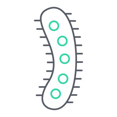 bakteri simgesi vektör illüstrasyonu