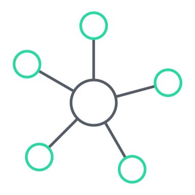 Molekül simgesi vektör illüstrasyonu
