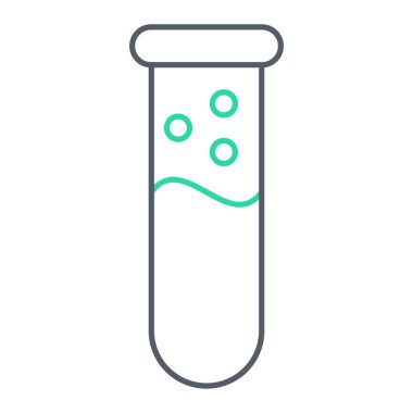 Test tüpü simgesi. Web için matara vektör simgelerinin özet çizimi