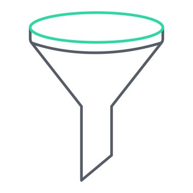 huni simgesi. İnce çizgi işareti. izole edilmiş sınır sembolü çizimi