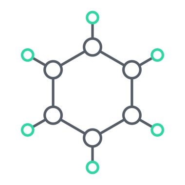 Molekül simgesi vektör illüstrasyonu