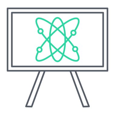 Bilim ve eğitim ikonu vektör illüstrasyonu