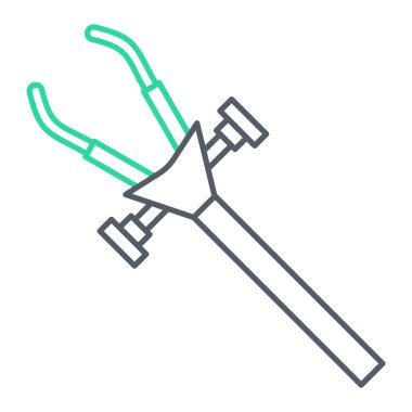 Modern b 'nin vektör illüstrasyonunda simge çizgisi eksik. düzenlenebilir vuruş