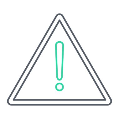 uyarı işareti simgesi, vektör illüstrasyonu