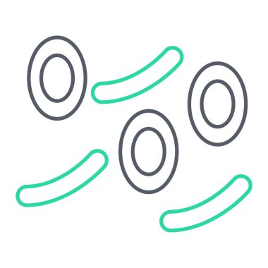 Şirin, mutlu ve doğal ikonun vektör çizimi