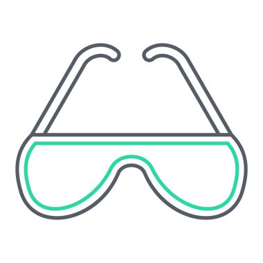 gözlük simgesinin vektör illüstrasyonu