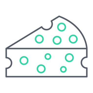 Peynir simgesi vektör illüstrasyonu