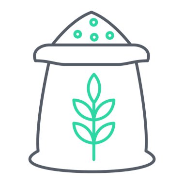 saksı ikonu. Web için buğday vektör simgelerinin özet çizimi