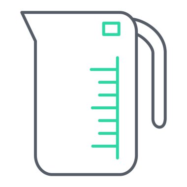 Test tübü simgesinin vektör illüstrasyonu