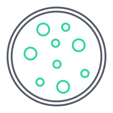 Beyaz arka planda izole edilmiş ana hatlı pizza simgesi. yiyecek sembolü