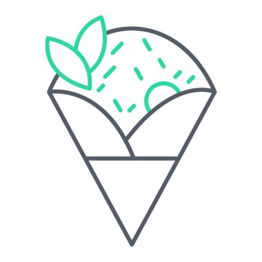 Gıda simgesinin vektör illüstrasyonu