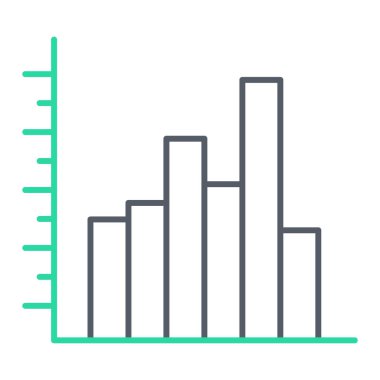 grafik ikonu vektör illüstrasyonu