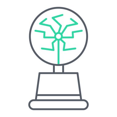 Enerji tasarruf çizgisi simgesi. özet vektör çizimi ve düzenlenebilir vuruş.