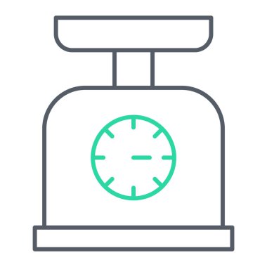 ağırlık ölçeği simgesi. ağ için çaydanlık vektör simgelerinin özet çizimi