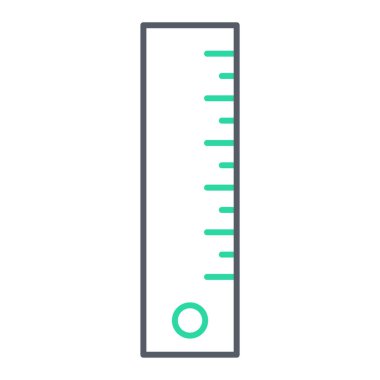 Teyp simgesi ölçülüyor. vektör illüstrasyonu