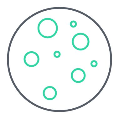 Bisküvi simgesinin tek bir izole nesnesinin vektör çizimi