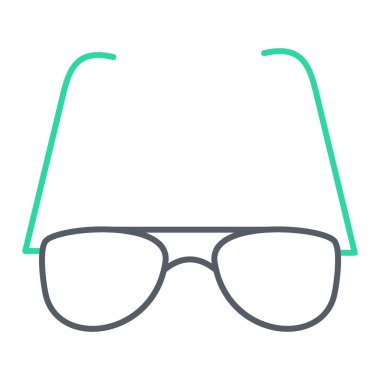 güneş gözlüğü ikonu vektör illüstrasyonu