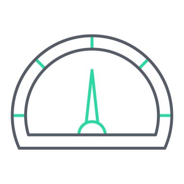 Bir hız göstergesi simgesinin vektör illüstrasyonu