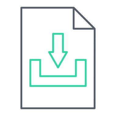 Dosya simgesi, vektör illüstrasyonu indir