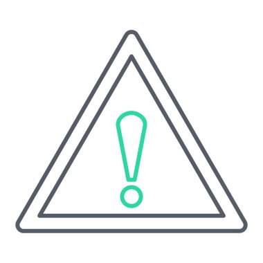 uyarı işareti simgesi, vektör illüstrasyonu