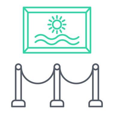 Modern b 'nin vektör gösterimi simge çizgisi biçimi