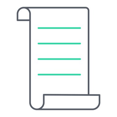 belge simgesi, vektör çizimi