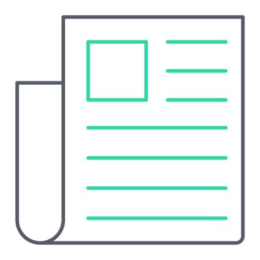 belge simgesi, vektör çizimi