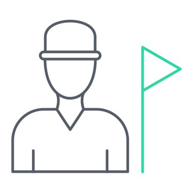 Beyzbol sopası ikonu vektör illüstrasyon tasarımlı bir adam