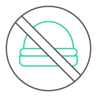 besin simgesi vektör illüstrasyonu yok