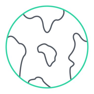 Dünya küresel ikon vektör çizimi tasarımı