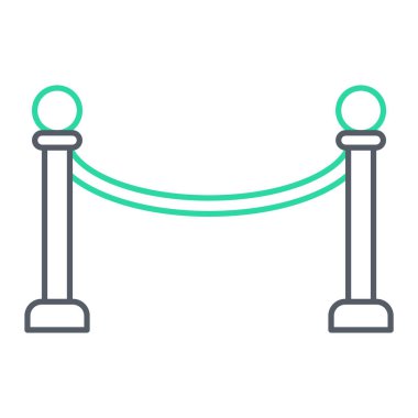 bariyer simgesi vektör illüstrasyonu