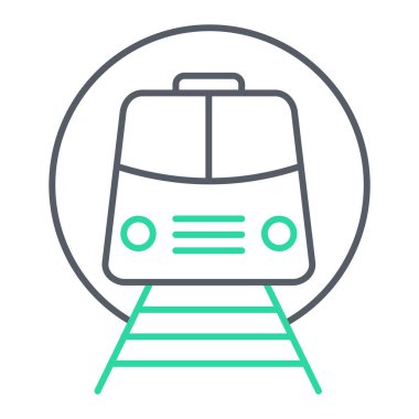 tren simgesi vektör illüstrasyonu