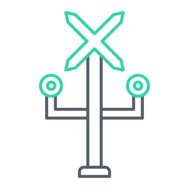 Tren işaretinin vektör illüstrasyonu