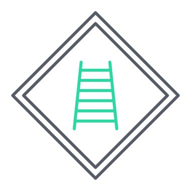 Bir merdiven simgesinin vektör çizimi