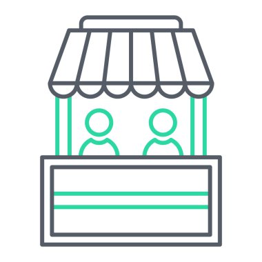 dükkan simgesi vektör illüstrasyonu