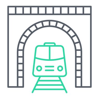 tren simgesi vektör illüstrasyonu