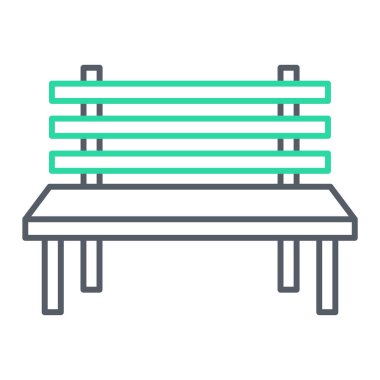 Web ve mobil uygulama tasarımınız için beyaz arkaplanda izole edilmiş bank simgesi vektörü, sandalye logosu konsepti