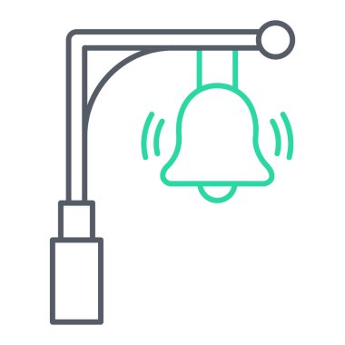 Çan simgesi vektör illüstrasyonu