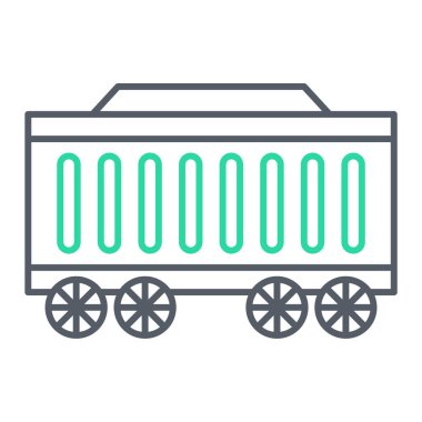 tren simgesi vektör illüstrasyonu