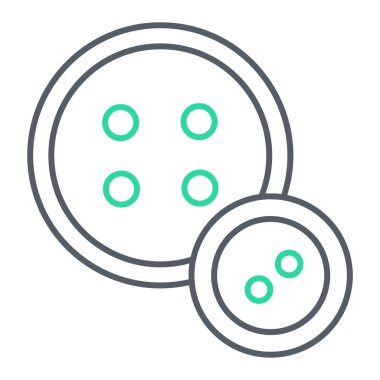 dikiş makinesi simge vektör çizim