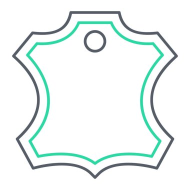 Çerçevenin mavi ve beyaz çizgi simgesinin vektör çizimi