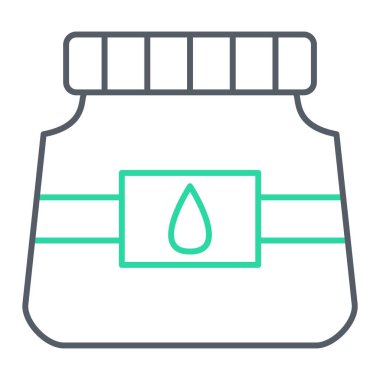 Kavanoz ikonu vektör illüstrasyonu
