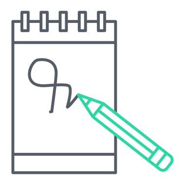 kalem simgesi vektör illüstrasyonu