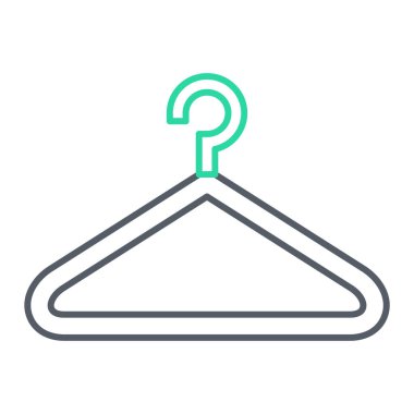 askı simgesi vektör illüstrasyonu